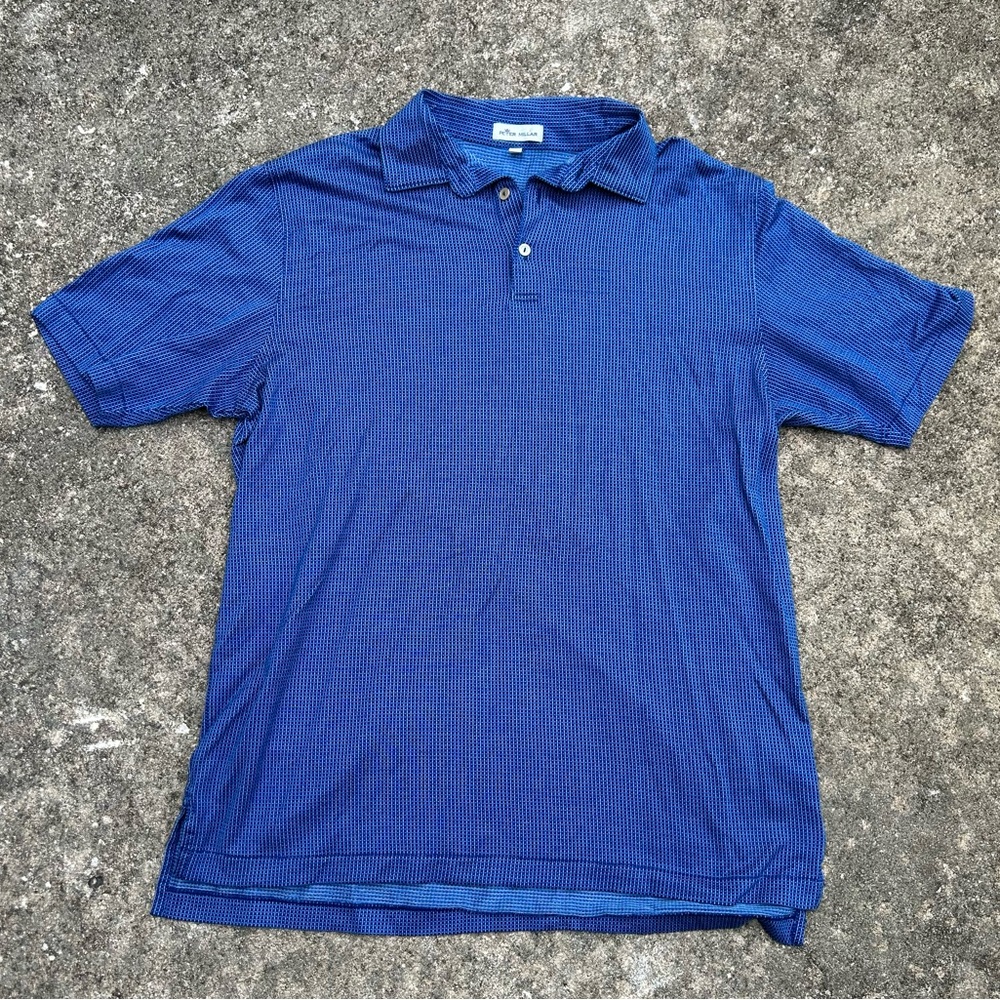 Men’s Peter Millar Summer Comfort Blue Golf Polo